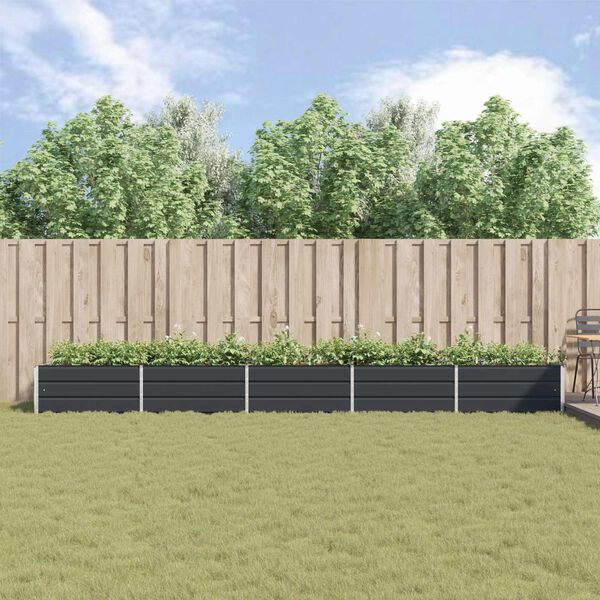 vidaXL Taimekast Antratsiit 195 x 100 x 45 cm Tsinkteras