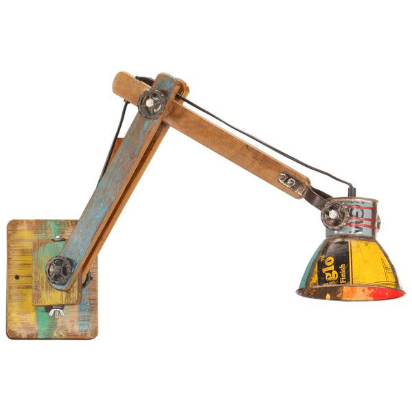 vidaXL &uuml;mmargune seinalamp, t&ouml;&ouml;stuslik stiil, mitmev&auml;rviline, E27