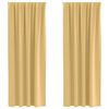 vidaXL Kardinad rõngastega 2 pcs Beež 245 x 140 cm Polüester