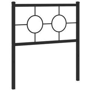 vidaXL metallist peatsi vahetatav vooder, must, 75 cm