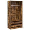 vidaXL riidekapp, suitsutatud tamm, 100 x 50 x 200 cm, tehispuit