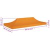 vidaXL peotelgi katus 6 x 3 m, oranž, 270 g/m²