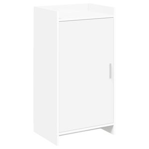 vidaXL Kinga kapp ladustamisega uksega Valge 48 x 36 x 92 cm Tehispuit