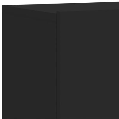 vidaXL seinale kinnitatavad telerikapid 2 tk, must, 80 x 30 x 41 cm