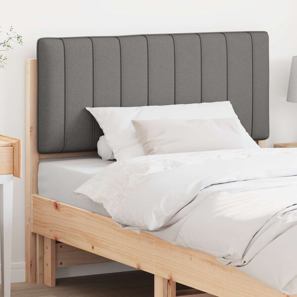 vidaXL Polsterdatud voodiots Pruun ja Heledat Hall 100 cm Tahke m&auml;nd