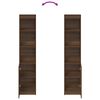 vidaXL Highboard pruun tamm 37,5x35x180 cm Engineered Wood