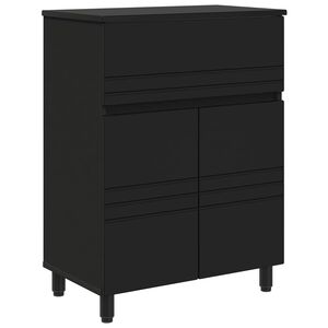 vidaXL Vannitoa peegelkapid Must 60 x 35 x 80 cm Tehispuit