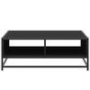 vidaXL kohvilaud, must, 80x80x30 cm, tehispuit ja metall