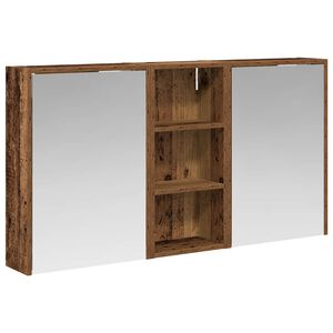 vidaXL Vannitoa kapikomplekt jaoks 3 pcs 116 x 16 x 62,5 cm Tehispuit