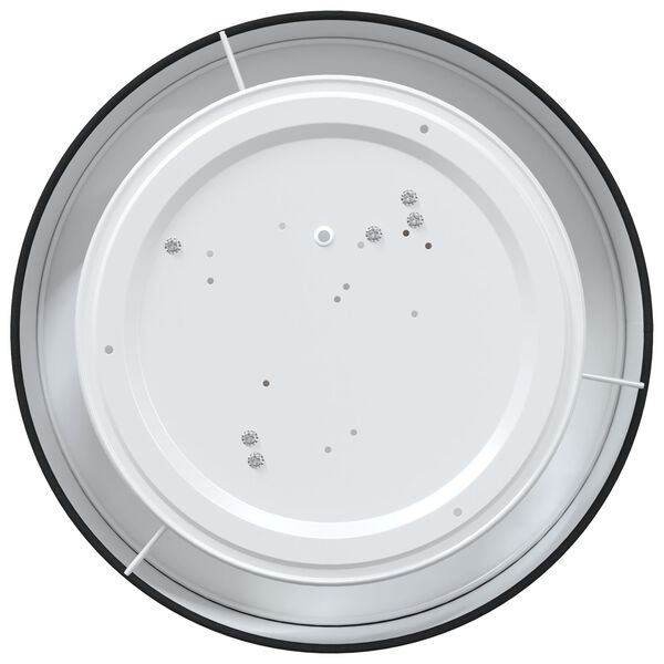 vidaXL Laelamp prožektoritega Must 38 x 38 x 13,5 cm kangas