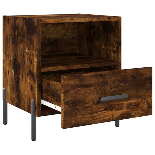 vidaXL &ouml;&ouml;kapp, suitsutatud tamm, 40 x 35 x 47,5 cm, tehispuit