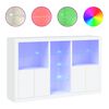 vidaXL puhvetkapp LED-tulega, valge, 162 x 37 x 100 cm