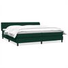 vidaXL Box Vedruvoodi Madratsitega Tumeroheline 180x210 cm samet