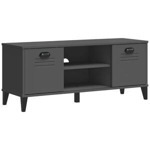 vidaXL jalatsipink "VIKEN", antratsiithall, 106x35x45 cm, tehispuit