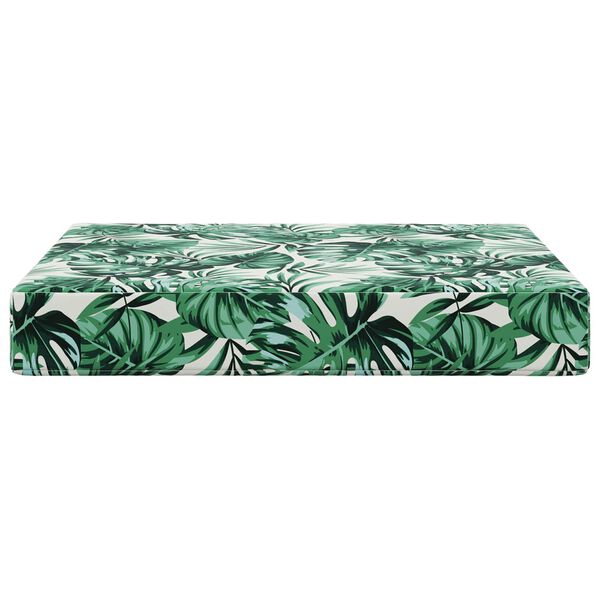 vidaXL V&auml;lim&ouml;&ouml;blitugi patja Lehe muster 60 x 60 x 8 cm Pol&uuml;ester