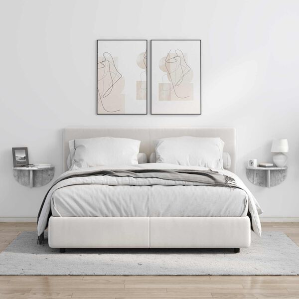 vidaXL Seinariiul Betoonhall 38 x 19 x 19 cm Tehispuit