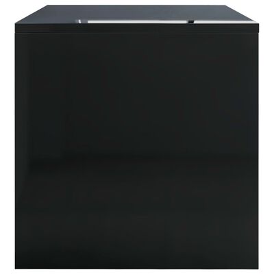 vidaXL kohvilaud, kõrgläikega, must, 100 x 40 x 40 cm puitlaastplaat