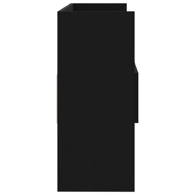 vidaXL puhvetkapp, must, 105 x 30 x 70 cm puitlaastplaat