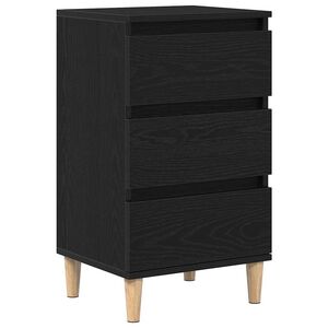 vidaXL &Ouml;&ouml;lambi kapp sahtliga Must tamm 40 x 35 x 70 cm Tehispuit