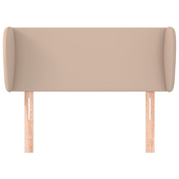 vidaXL voodipeats servadega, cappuccino, 103x23x78/88 cm, kunstnahk