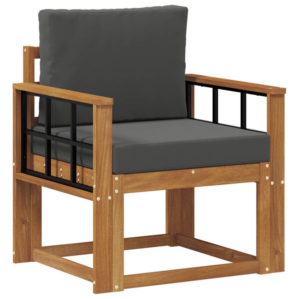 vidaXL &Otilde;uesohva Tugev akaatsiapuit ja pol&uuml;ester Neutraalne