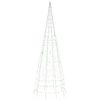 vidaXL LED j&otilde;ulupuu lipuvardal, v&auml;rviline, 550 LEDi, 300 cm