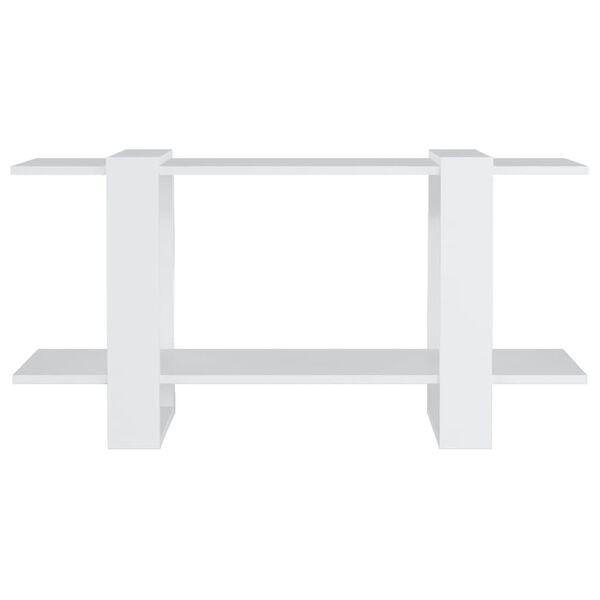 vidaXL raamatukapp, valge, 100x30x51 cm, tehispuit