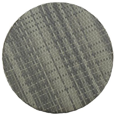 vidaXL aialaud, hall, 60,5 x 106 cm, polürotang