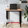 vidaXL töölaud, 80 x 55 x 81,5 cm, pöökpuu ja metall