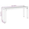vidaXL Aiapink Pruun 100 x 28 x 45cm Teras