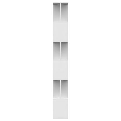 vidaXL raamaturiiul/ruumijagaja valge 80 x 24 x 192 cm puitlaastplaat