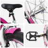 vidaXL Laste Bike 18 Tolli 5-7 aastastele Tumepink