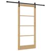 vidaXL Libisev uks ORKDAL Looduslik ja must 93 x 202 cm