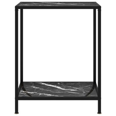 vidaXL konsoollaud, must, 60 x 35 x 75 cm, karastatud klaas