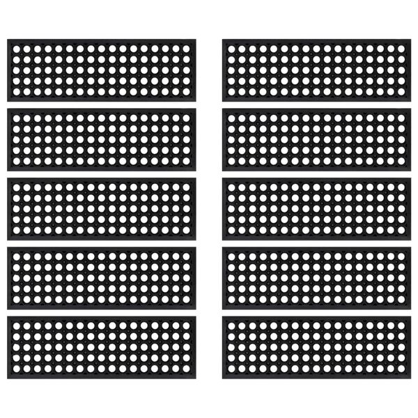 vidaXL trepiastme matt 10 tk, 25 x 75 cm, kumm