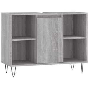 vidaXL vannitoakapp, hall Sonoma tamm, 80 x 33 x 60 cm, tehispuit