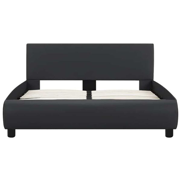 vidaXL voodiraam LEDiga ilma madratsita must 120 x 200 cm