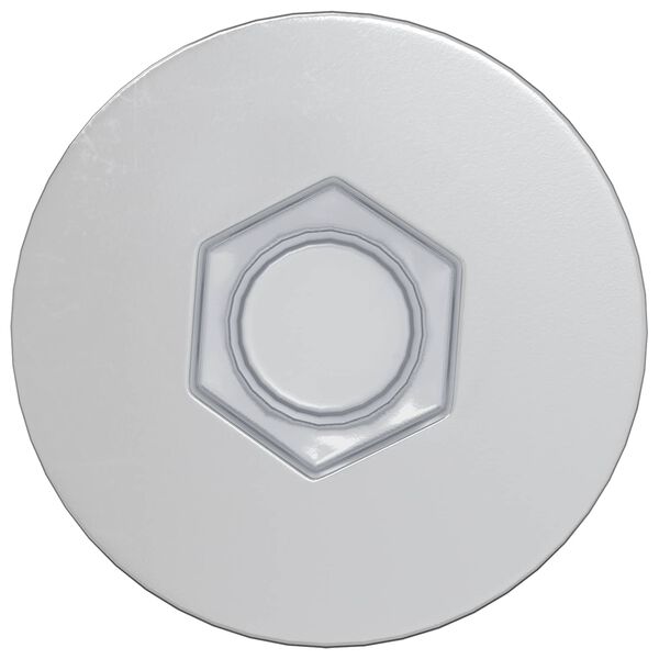 vidaXL Kinnituskruvid 2 pcs H&otilde;bedane &Oslash;7 x 50 mm Metall