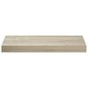 vidaXL seinariiulid, 2 tk, tammev&auml;rvi, 50 x 23 x 3,8 cm MDF
