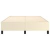 vidaXL vedrumadratsi voodiraam, kreemjas, 140x200 cm, kunstnahk