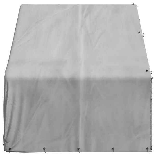 vidaXL &otilde;ue koerakuut katusega 3 x 2 x 1,9 m, tsingitud terasest