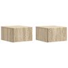 vidaXL Seinale kinnitatav &ouml;&ouml;tis 2 tk Sonoma tamm 49 x 34,5 x 20 cm