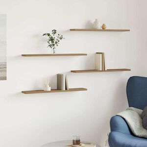 vidaXL riiuliplaadid 4 tk, k&auml;sit&ouml;&ouml;tamm, 60x10x1,5 cm, tehispuit
