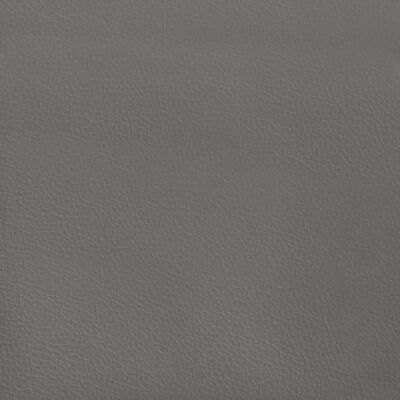 vidaXL voodipeats servadega, hall, 183x16x118/128 cm, kunstnahk
