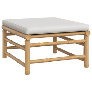 vidaXL aia jalapink helehalli padjaga, bambus