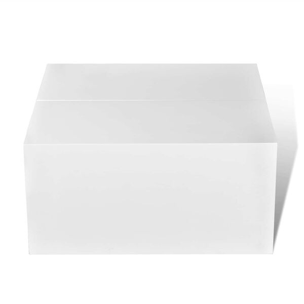 vidaXL Kohvilaud Valge 105 x 60 x 30 cm Tehispuit