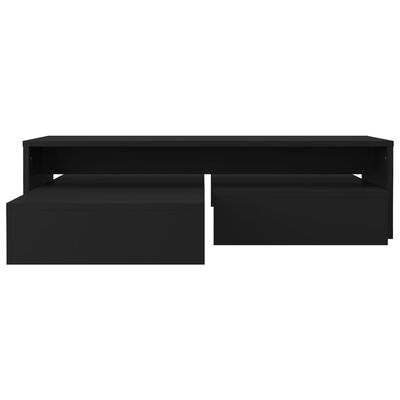 vidaXL üksteise alla käivad kohvilauad, must, 100x100x26,5 cm