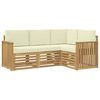 vidaXL Diivanikomplektid 4 pcs Valge ja kreemjas 187,5 x 128,5 x 73 cm