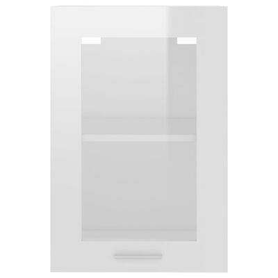 vidaXL köögikapp, kõrgläikega valge, 40 x 31 x 60 cm, puitlaastplaat