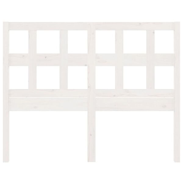 vidaXL voodipeats, valge, 140 x 4 x 100 cm, m&auml;nnipuit